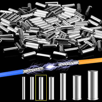 Aderendhülsen 1Mm², 400 Stück Quetschhülsen 0.5-6Mm² Kabelhülsen Adernendhülsen 