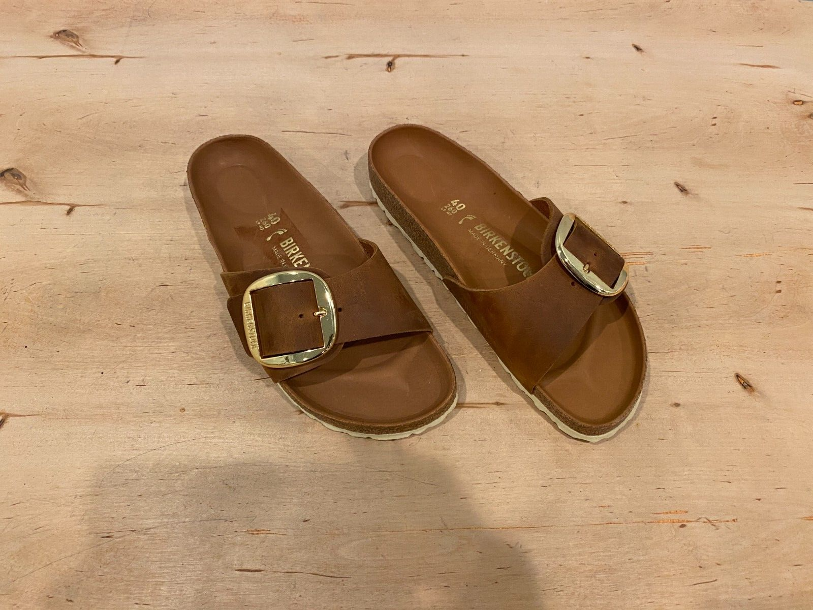 NWD Birkenstock Madrid Big Buckle Sandal , Antique Cognac , EU 40/ US 9 -  9.5 | eBay