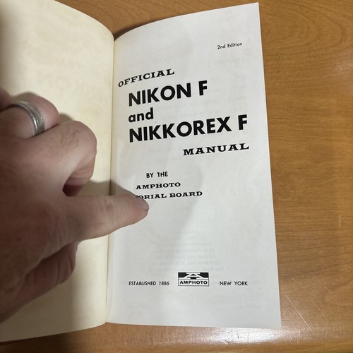 Official Nikon F and Nikkorex F Manual 1964 Second Revised Edition - Picture 4 of 11