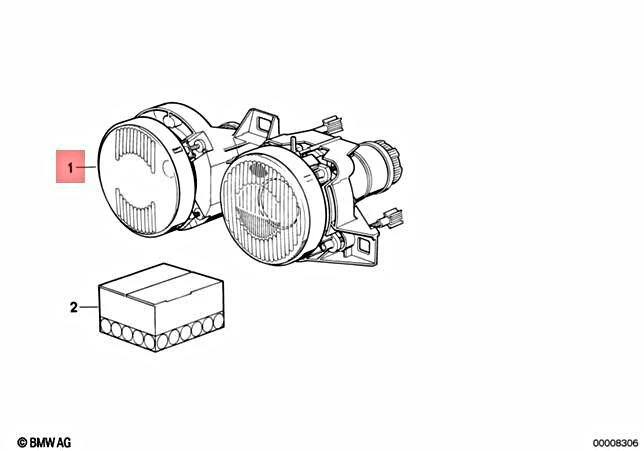 Genuine BMW E32 E34 Sedan Twin Headlight Right OEM 63121388598 | eBay