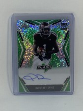 quartney davis 2020 leaf flash /20 green rookie rc colts  A3