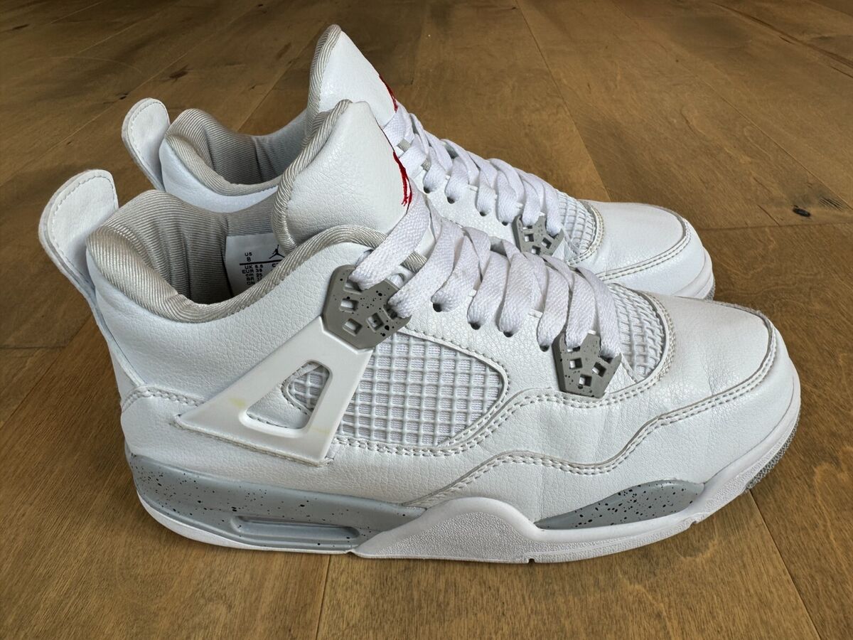 Nike Air Jordan 4 Retro Mid White Oreo Leather Basketball Nike Air Jordan 4 Retro Mid White Oreo Leather Basketball