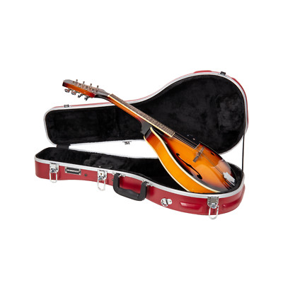 Crossrock A-Style Mandolinenkoffer | ABS-Hartschalenkoffer Rot