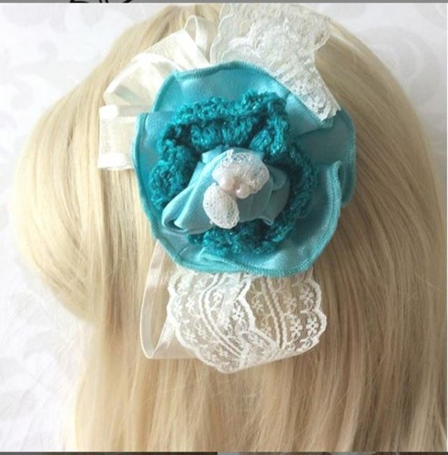Hair flower, fascinator, mini hat 