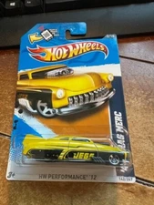 2012 Hot Wheels HW Performance '49 Drag Merc #142 Yellow JEGS
