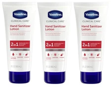Vaseline, Clinical Care, Hand Sanitizer Lotion 3 fl oz, Pack of 3