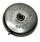 Vtg Mechanic's Pal 6 Feet Tape Measure Made in Usa All Metal Antique Rule Tool