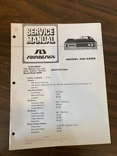 SOUNDESIGN 4858 Audio System Service Manual with schematics, etc. *Original*