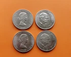 FOUR CHURCHILL CROWN COINS  - GOOD CONDITION