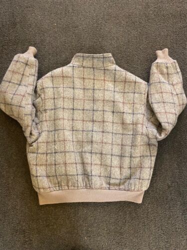 Vintage Field and Stream Wool Blend Sherpa Bomber Jacket Men’s XL Plaid Gray - Picture 3 of 6