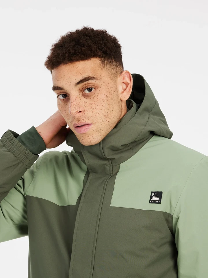 Protest Choose Ski Snowboard Jacke Thyme (grün) - Bild 3 von 4