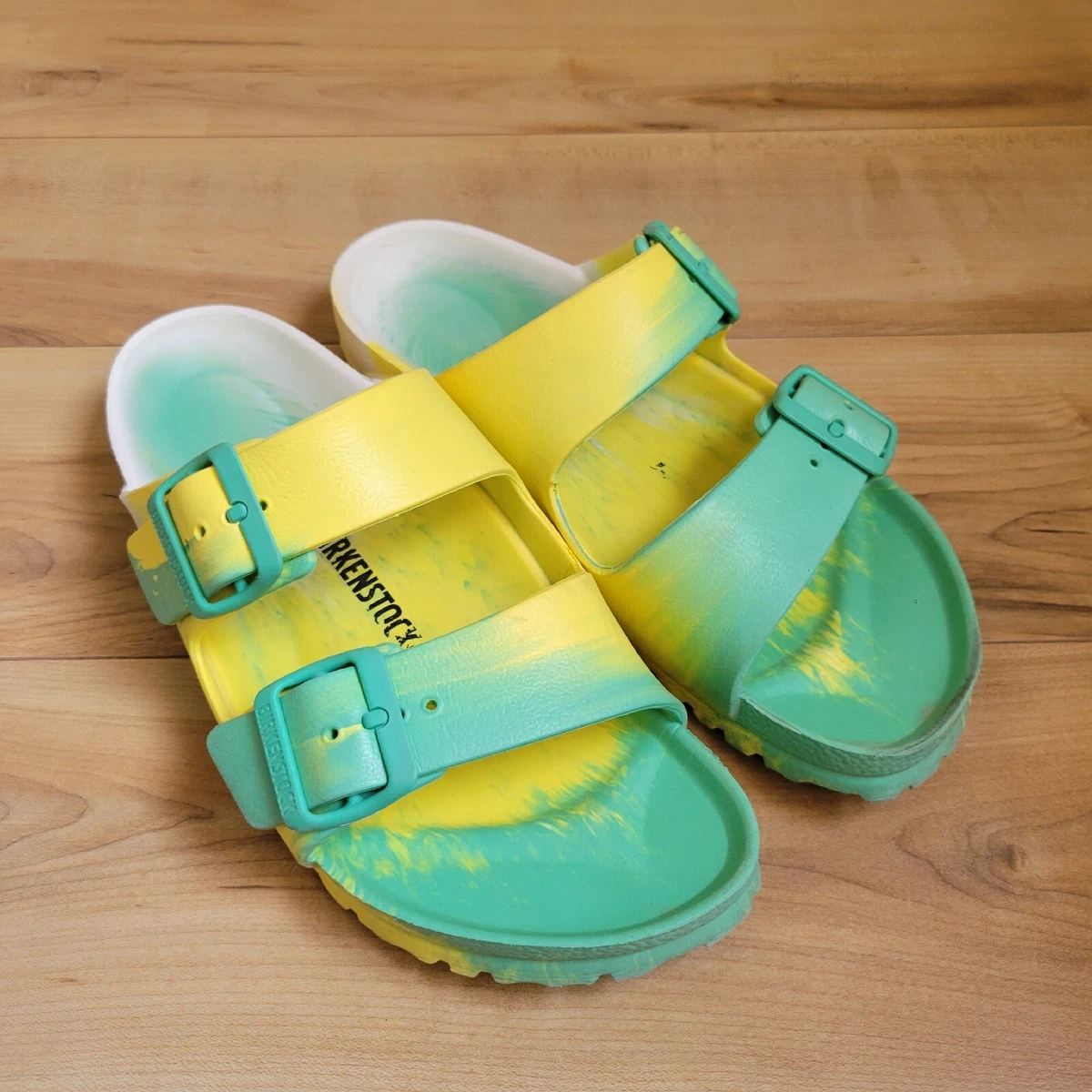 Dior Birkenstock V2 Yellow Brown Teal Release Date