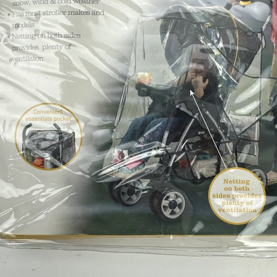 J is for Jeep Deluxe Stroller Weather Shield New - Image 3 of 4