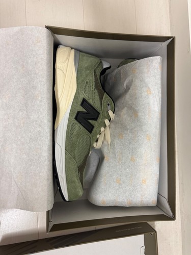 Size 10 - New Balance 990v3 Made In USA x JJJJound Olive 2022 Replacement Box - Picture 5 of 5