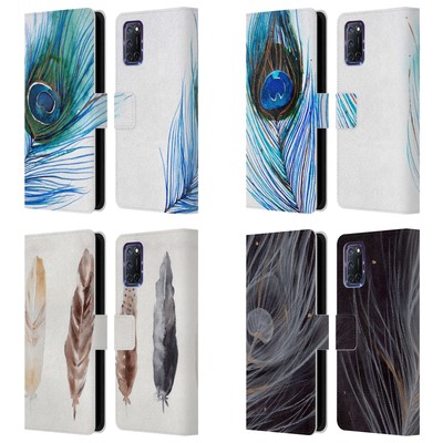 OFFICIAL MAI AUTUMN FEATHERS LEATHER BOOK WALLET CASE COVER FOR OPPO PHONES