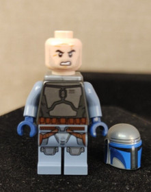 RARE Official Lego Star Wars Jango Fett Angry Face Minifigure from set 75191