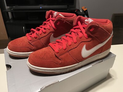 Size 11 Nike SB Dunk Mid Pro Red Brick House 314383-601 2011