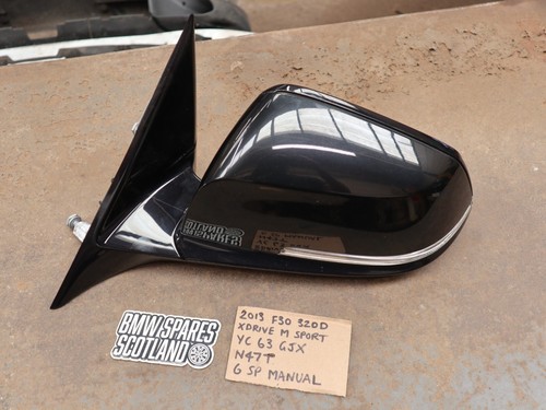 BMW F30 F31 Pre LCI 6 Pin N/S Nearside Left Passenger Wing Mirror Sapphire Black - 第 3/18 張圖片