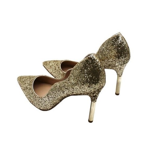 Jewel Badgley Mischka Womens Riley II Iridescent Pointed Toe Heels (Size 7) - Picture 5 of 7