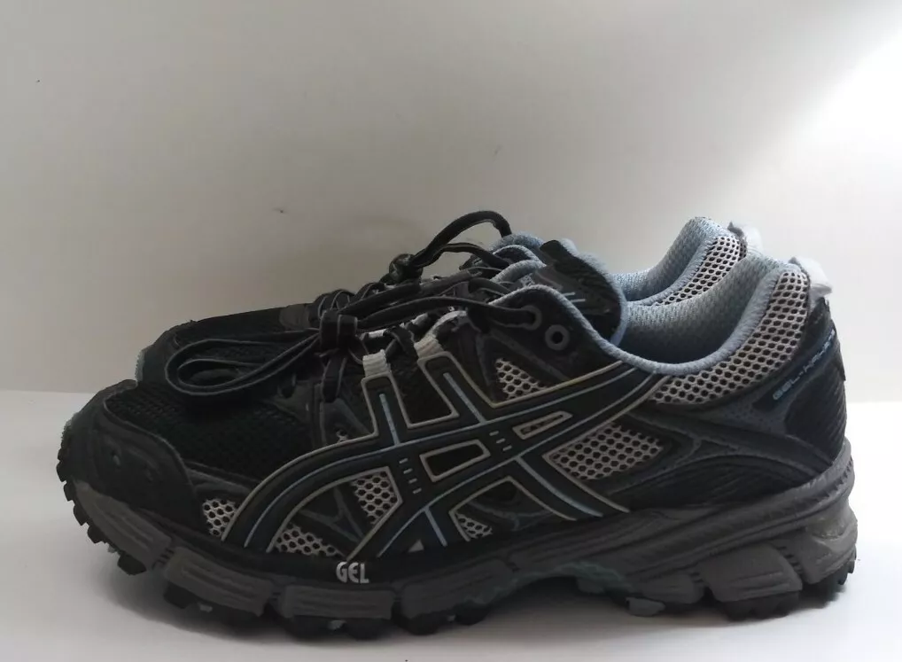 Asics Gel Kahana T1E6N Trail Running Shoe Women s Size 8 Black Blue