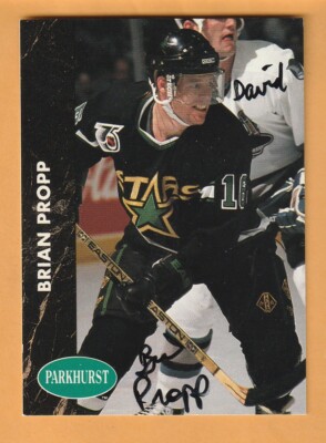 Brian Propp Minnesota North Stars AUTO Signed 1991-92 Parkhurst 11G