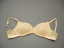 34C Lively Womens Nude Lace Wireless Lined Back Closure Demi Bra 6L