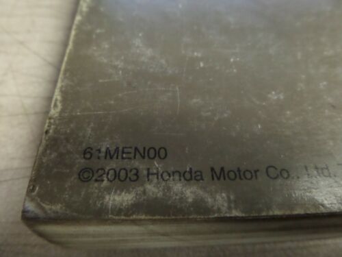 Manual de servicio de fábrica Honda 2002-2004 CRF450R 61MEN00 - Imagen 3 de 7
