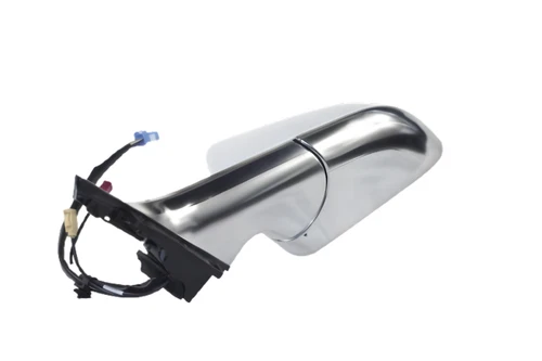 White Driver Side Mirror Chrome Power Folding Heated For 17-20 Tesla Model 3 LH