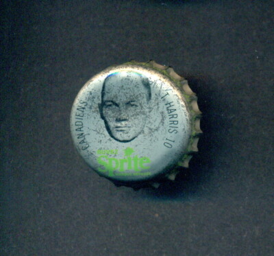 1964-65 SPRITE COCA COLA Coke BOTTLE CAP W/Cork Ted Harris RC Montreal Canadiens