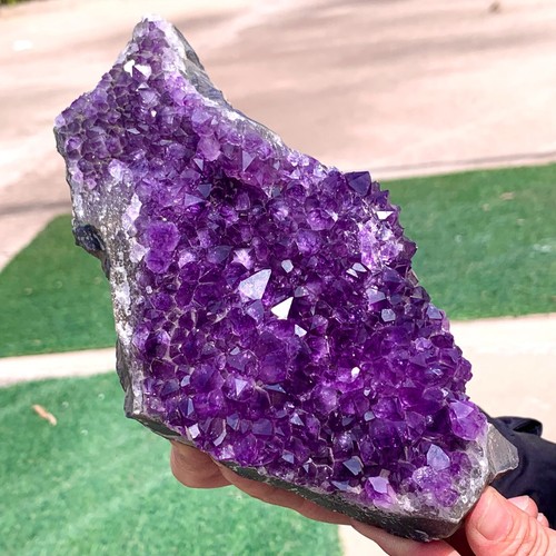 2.65LB Natural Amethyst geode quartz cluster crystal specimen Healing - Picture 24 of 24