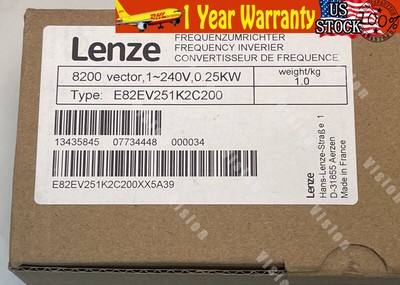 NEW Lenze E82EV251_2C200 Frequency Inverter 8200 Vector E82EV251K2C200 US Seller