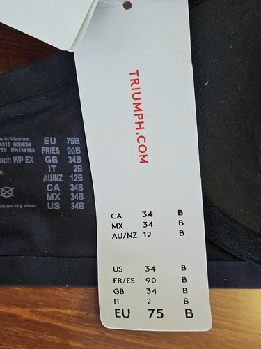 Sujetador Triumph Body Make Up Soft Touch WP en negro talla 34B nuevo con etiquetas - Imagen 15 de 19