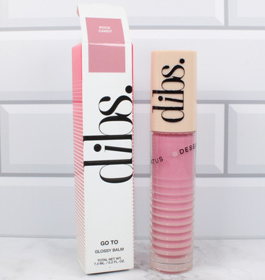Dibs Go to Glossy Balm ROCK CANDY Pink Lavendar Shimmer NIB $24