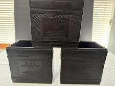Vintage Kodak 4x5 Hard Rubber Tank Lot 3 Darkroom Film USA Photography Equipment