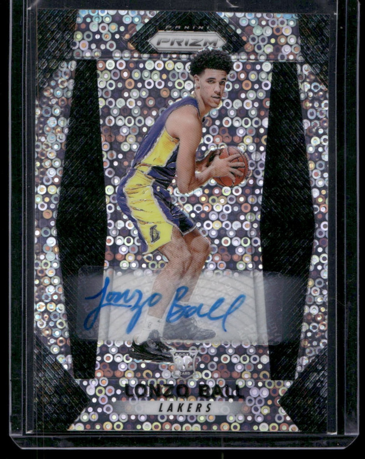 2017 Panini Prizm Lonzo Ball Fast Break Auto #289 RC Lakers
