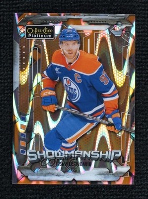 2024 O-Pee-Chee Platinum Showmanship Orange Ray 3/15 Connor McDavid #S-12 0s0n