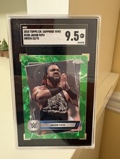 2025 Topps Chrome WWE Sapphire Edition - Jacob Fatu #100 Green /75