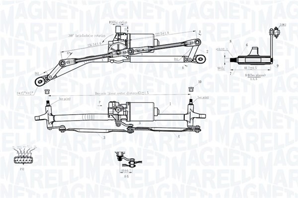 Vorne Magneti Marelli 064012001011 Scheibenreinigungsanlage FüR Fiat-image