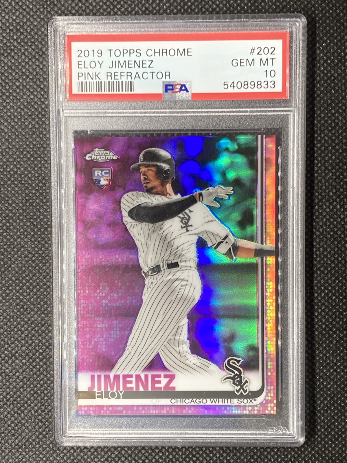 2019 Topps Chrome - Eloy Jimenez #202 Pink Refractor (RC)