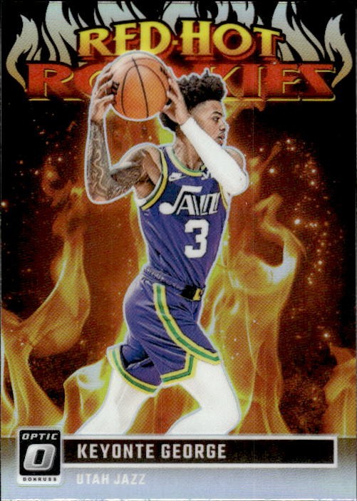 2023-24 Donruss Optic #4 Keyonte George Red Hot Rookies Holo