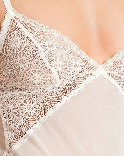 La Perla Studio Antonietta L Estilo Corredor Espalda Chemise Verde Verde Encaje Malla Foto 3 de 4