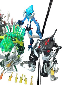 LEGO Bionicle Barraki 100% Complete set of 6 from 2007 Takadox Ehlek Carapar Man