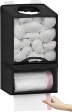 Plastic Bag Holders for Grocery Bags - Large Wall Mount Grocery Bag Holder wi...