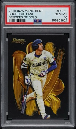 2025 Bowman’s Best Shohei Ohtani Strokes of Gold PSA 10 GEM MINT SSP Dodgers