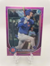2025 Bowman Chrome Kyle Tucker 69/299 Fuchsia Wave Refractor #57 Cubs