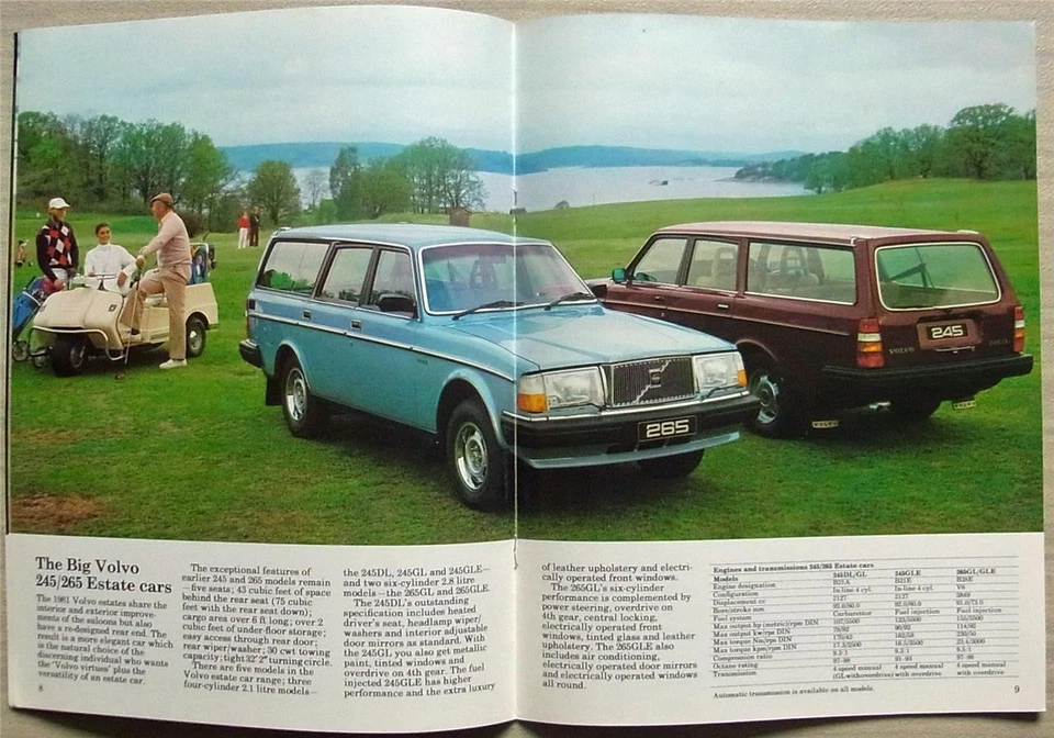 VOLVO RANGE 1981 Sales Brochure #8585-81 343 345 344 345 264 265 DL GL GLE GLT - Image 3 of 4