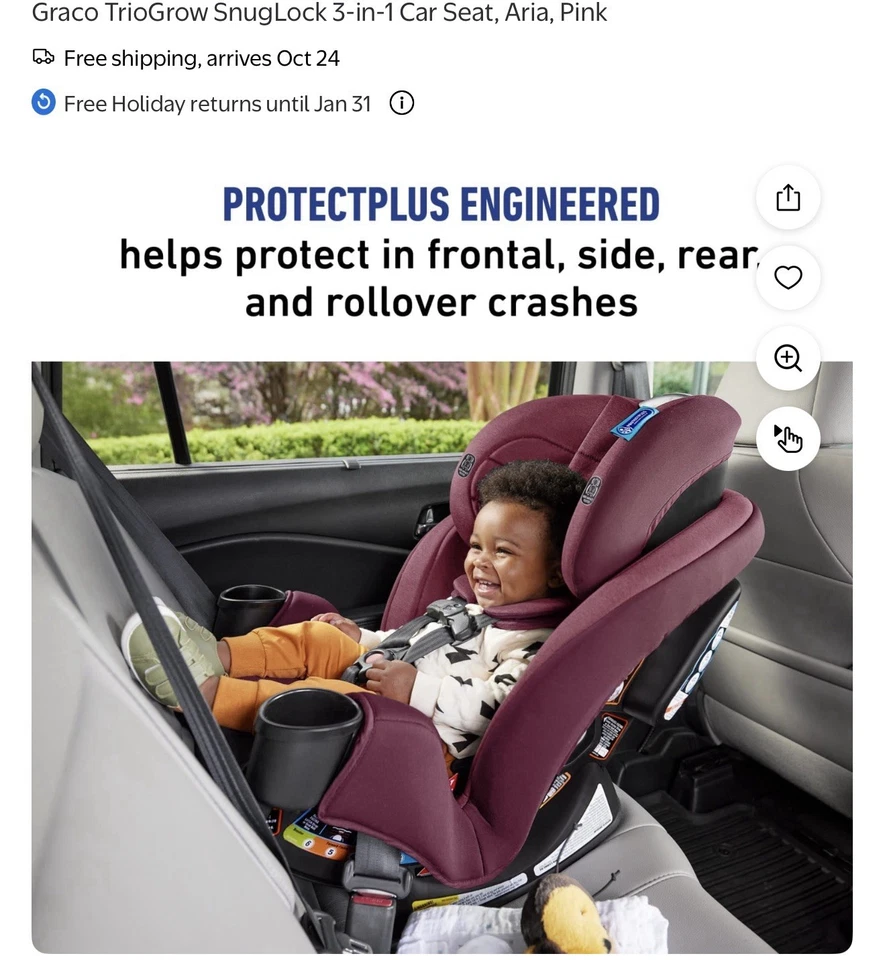 Asiento de coche convertible 3 en 1 Graco Triogrow Snuglock, Warren Foto 4 de 4