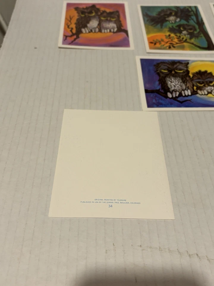 Leanin’ Tree Colorful Owl Blank Greeting Cards Set Of 6 W/Envelopes Touraine - Image 3 of 3