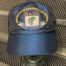 B.A..S.S. Anglers VTG 1992 ~ 25th Anniversary Hat Cap Snapback 90s 🎣🎏