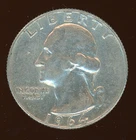1964 D Washington Quarter KM #164  0.900 Silver 0.1808 oz Act. Silver Weight